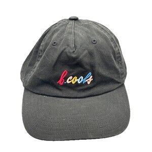 Barney Cools Black Snapback Hat Multicolor Cursive Script Log